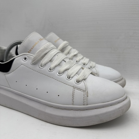 Alexander McQueen Men's EU 45/US 12 Oversized White/Black Suede Trim Sneakers - Picture 16 of 16